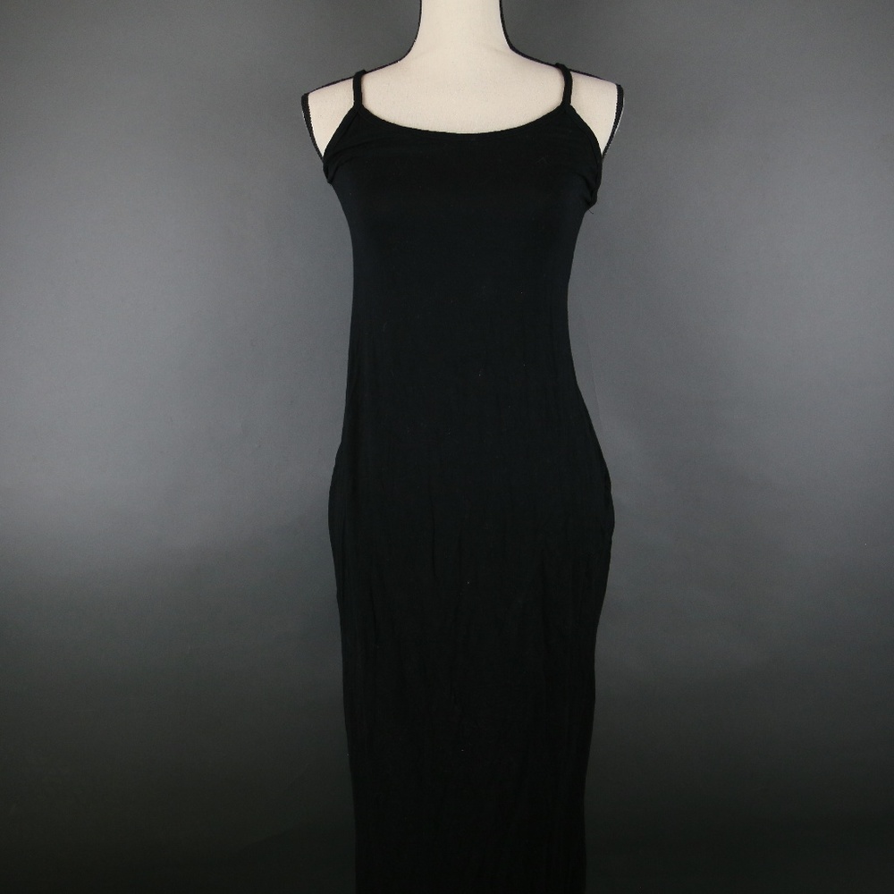 Sparkle & Fade Black Maxi Dress Size M